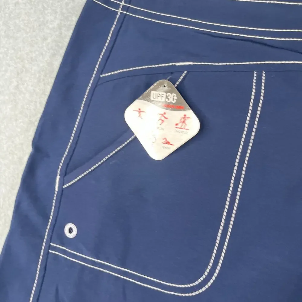 ZeroXposur Swim Trunks Mens Medium Navy Blue Board Shorts Bathing Suit